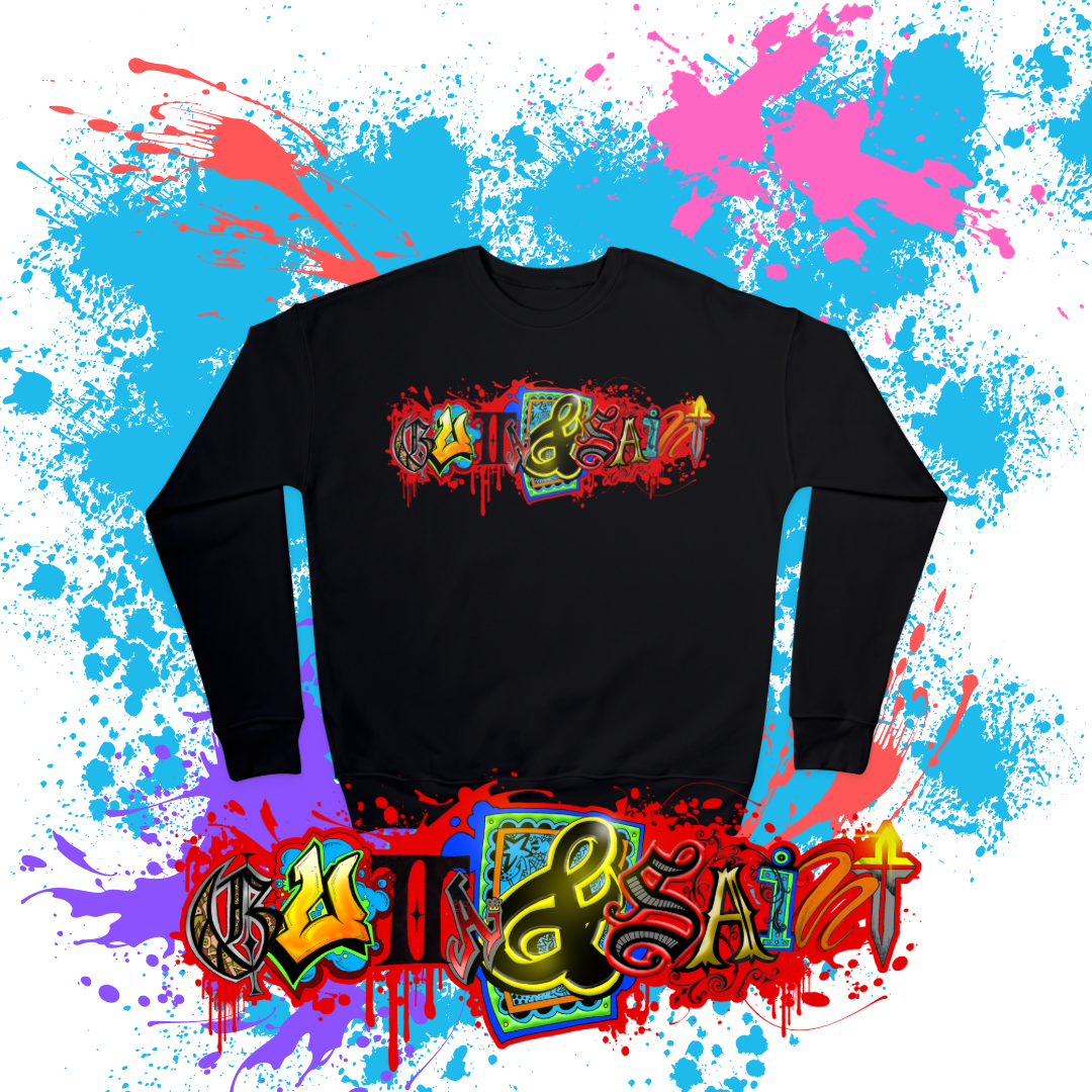 Abstract Gutta & Saint Sweat Shirts