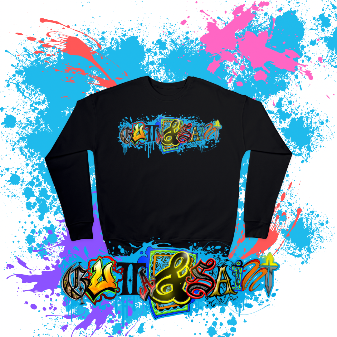 Abstract Gutta & Saint Sweat Shirts