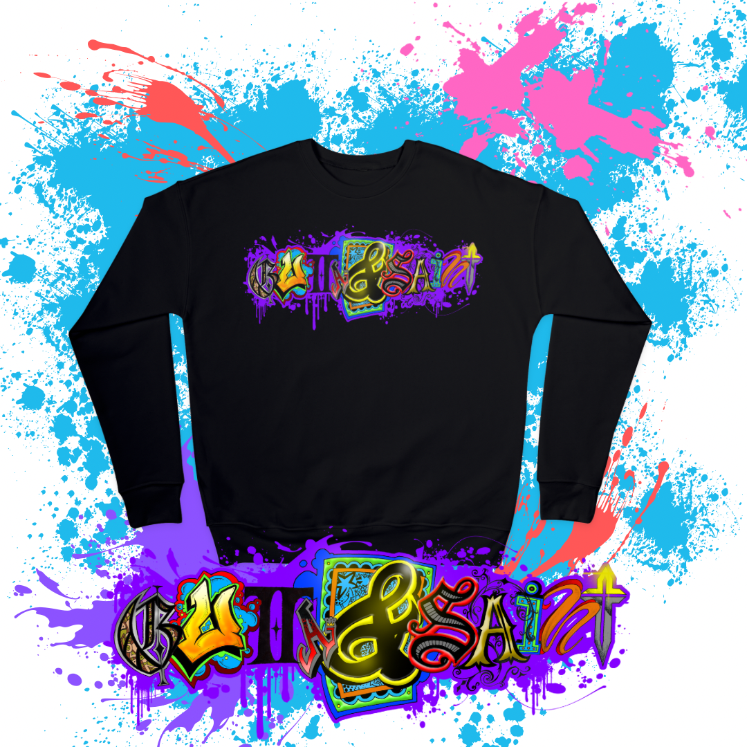 Abstract Gutta & Saint Sweat Shirts