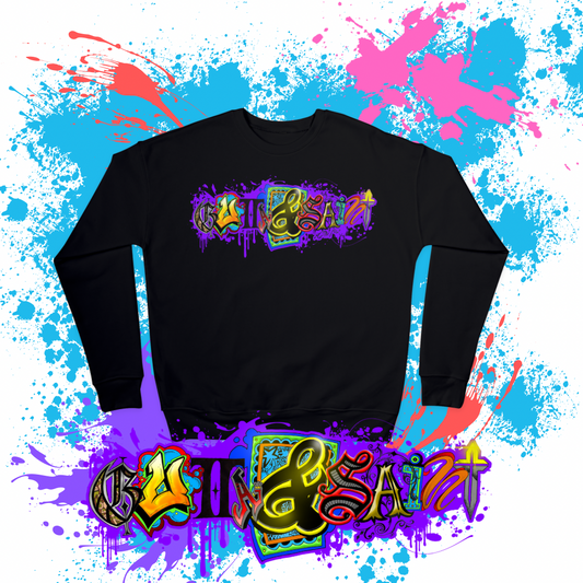 Abstract Gutta & Saint Sweat Shirts