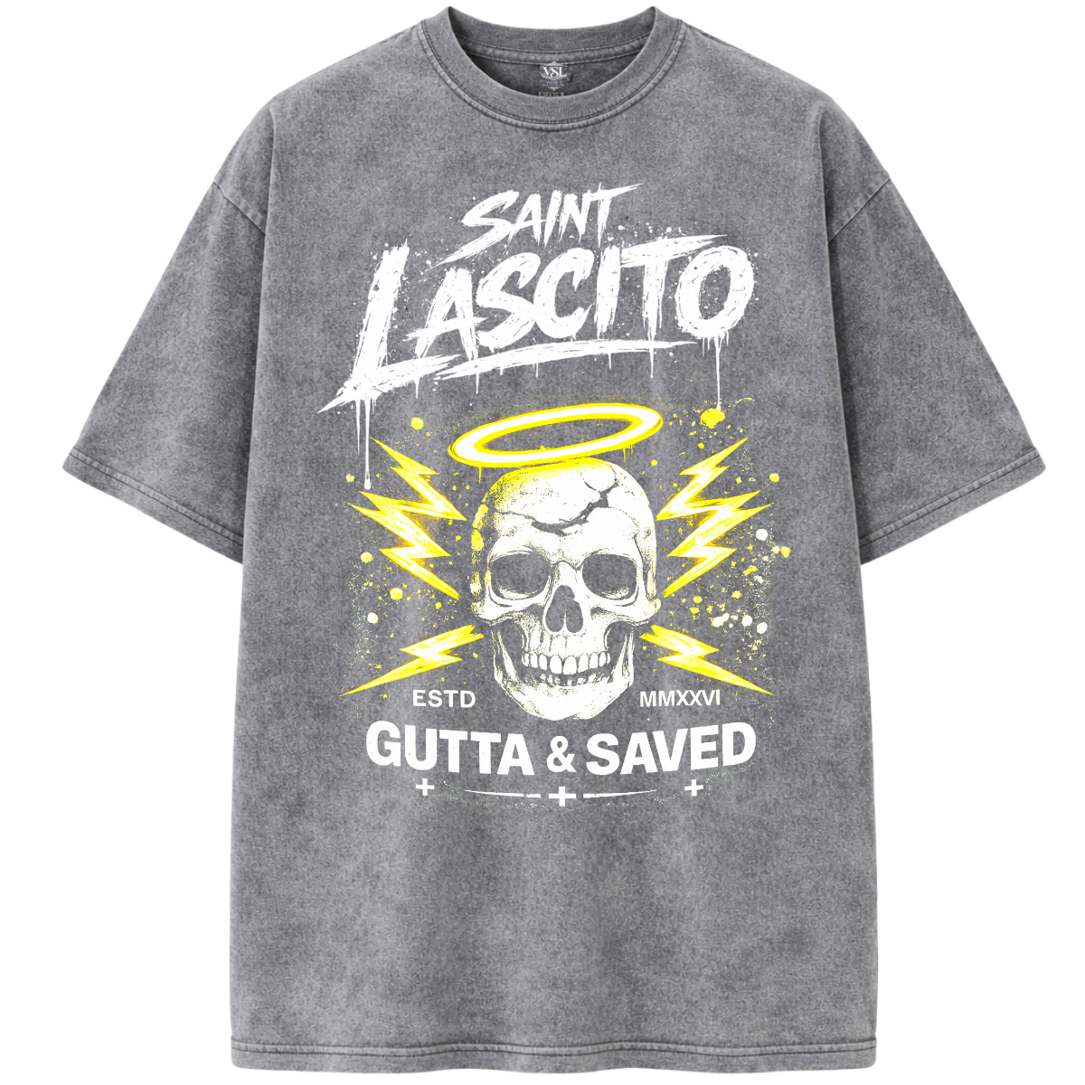 Saint Lascito “Gutta & Saved” Graphic Tee